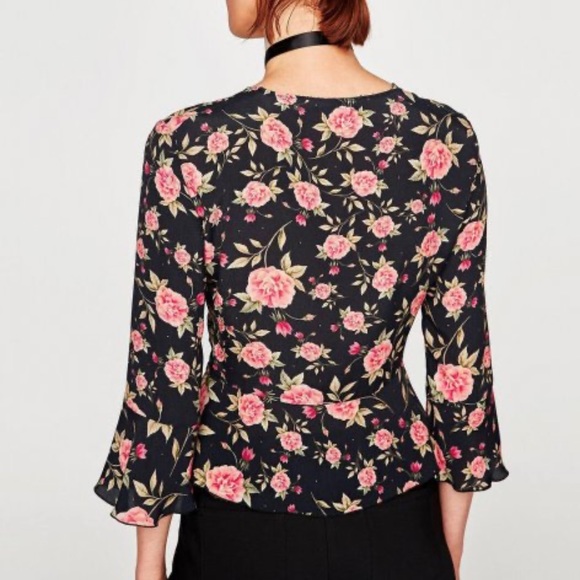 Zara Tops Zara Floral Top Poshmark